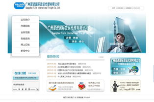 国际货运物流网站建设定制开发 企业官网设计